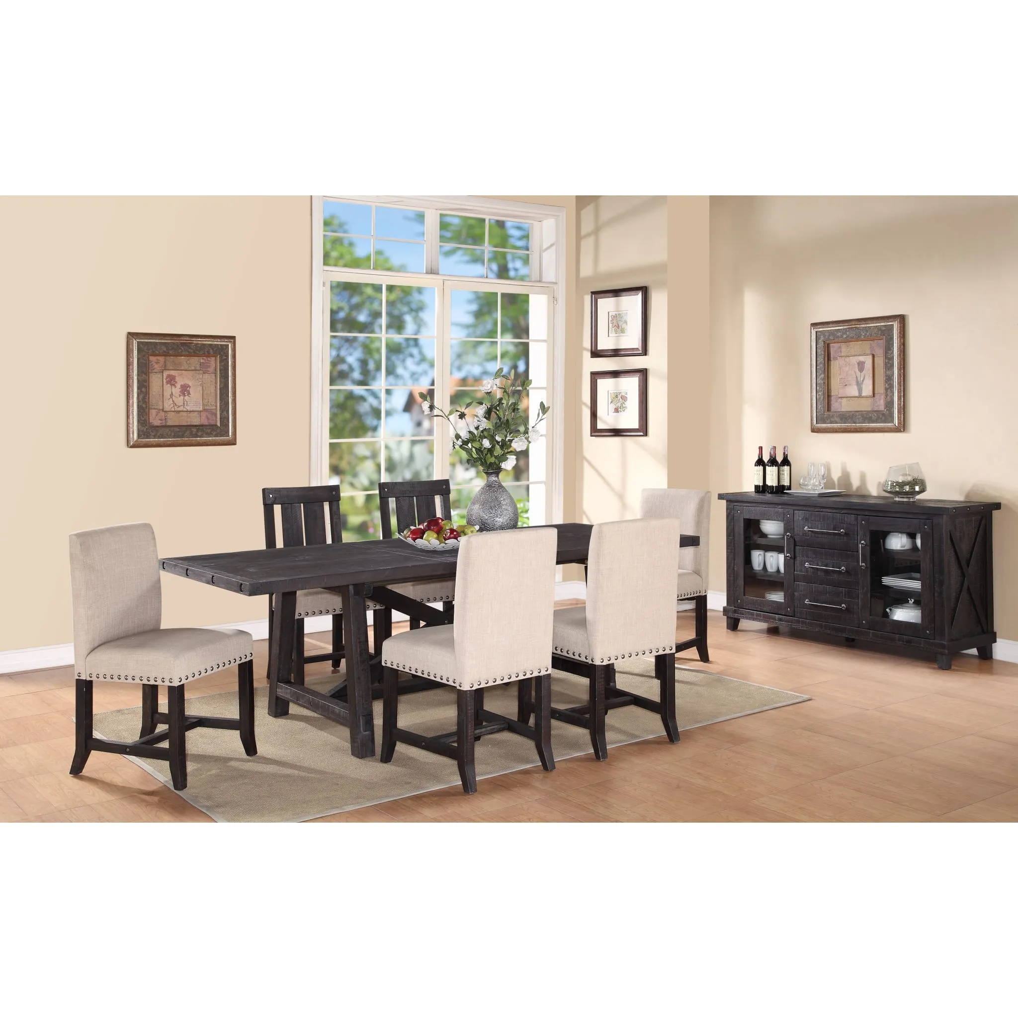 Yosemite Solid Wood Rectangular Extension Table Modus