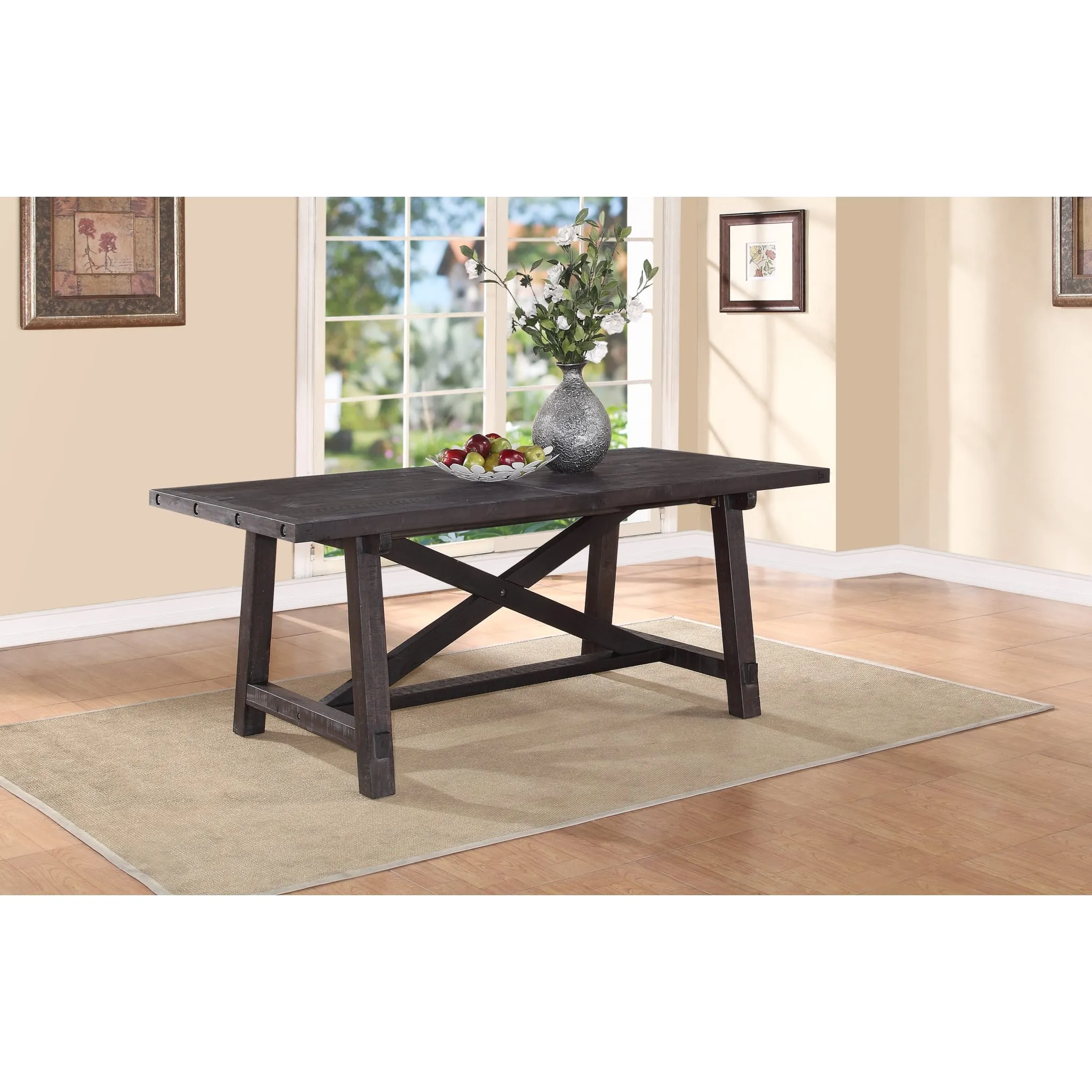 Yosemite Solid Wood Rectangular Extension Table Modus