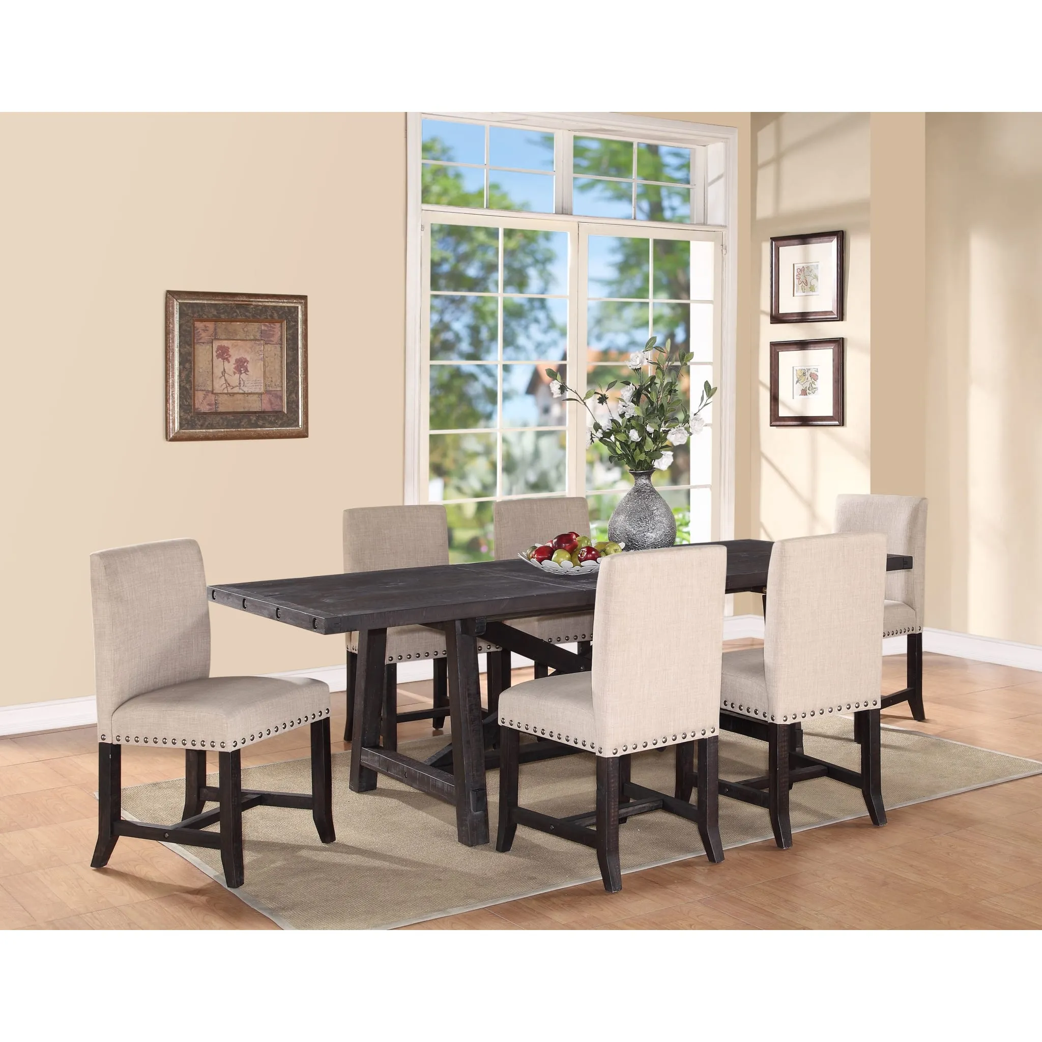 Yosemite Solid Wood Rectangular Extension Table Modus