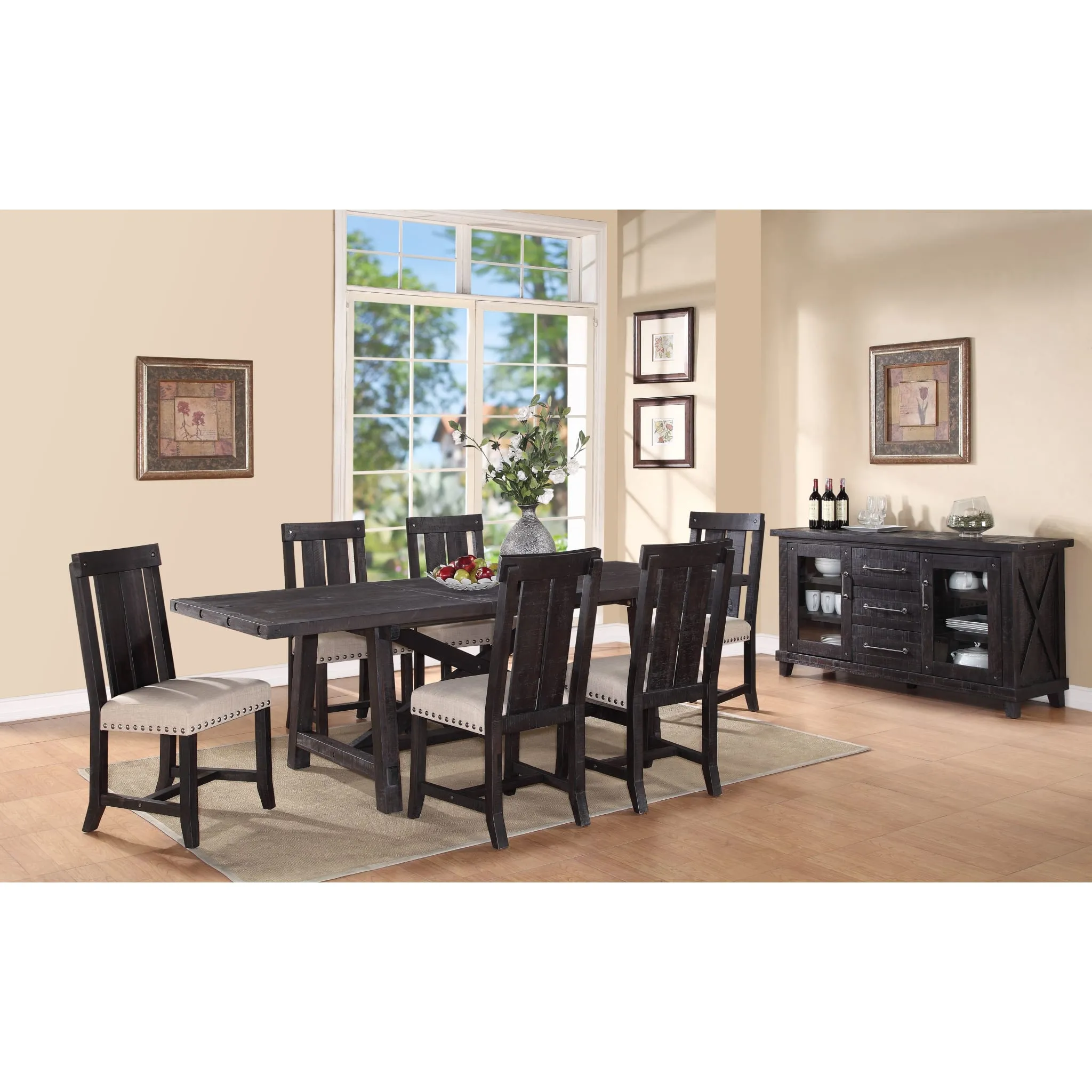 Yosemite Solid Wood Rectangular Extension Table Modus
