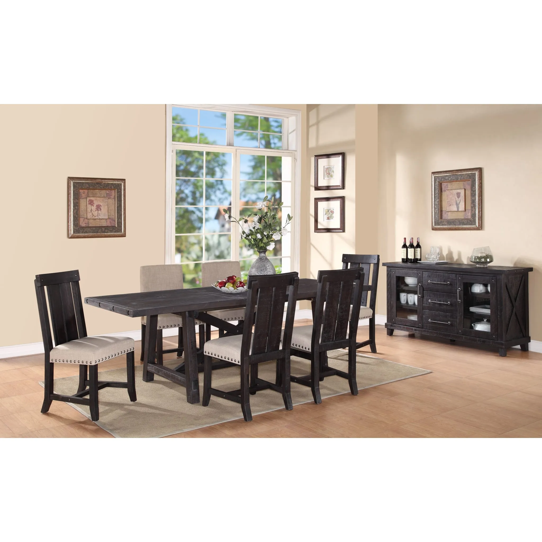 Yosemite Solid Wood Rectangular Extension Table Modus